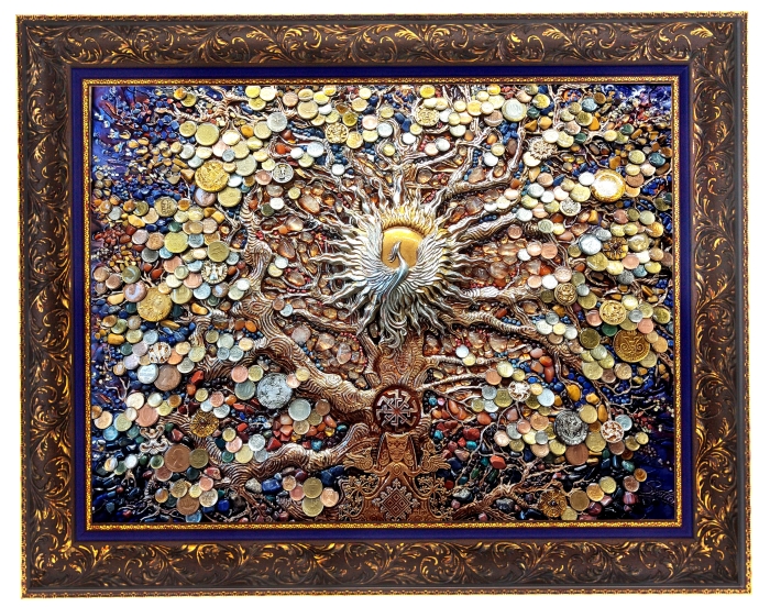 Wall panel "Money tree" (large)